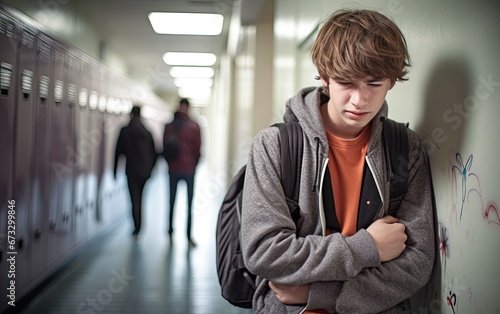 a distraught teenage boy © neirfy