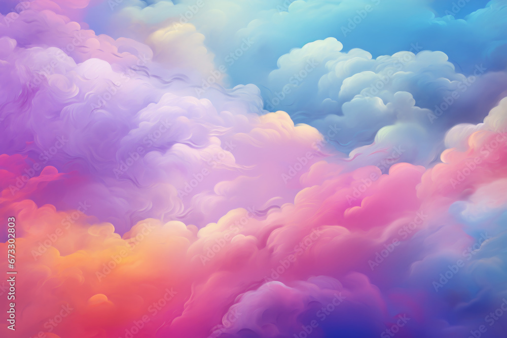 Pastel colours cloud background Pastel colours cloud background