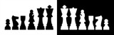 chess game pieces vector graphic design