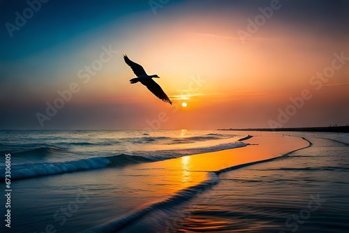 sunset on the beach © Sofia Saif