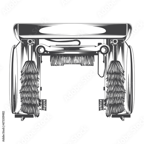 Retro Car Wash Vector