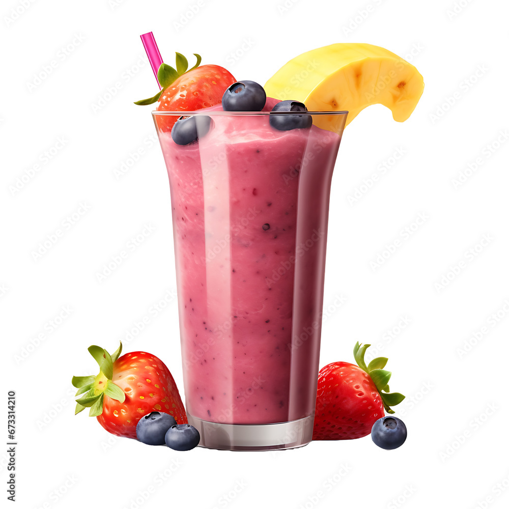 strawberry smoothie in glass on a transparent background strawberry smoothie in glass on a transparent background