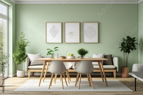 Modern Home Living  Fresh Green Room
