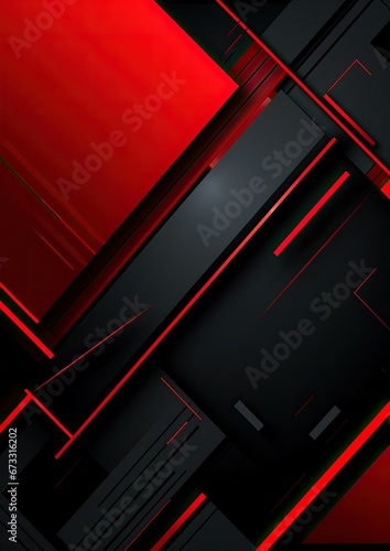 red and black colorful abstract modern technology background