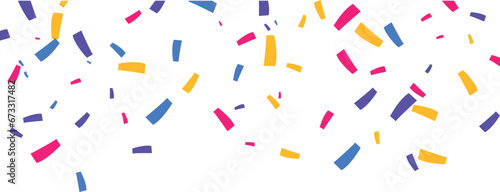 bright colored confetti decoration for the festival, birthday for any holiday