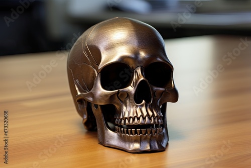 Bronze skull scan from SCSU VizLab on thingiverse with CC Attribution photo