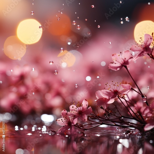 pink background bokeh , romantic, soft mood , AIgenerated 