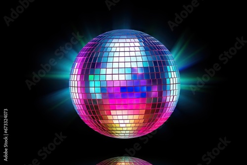isolated disco ball