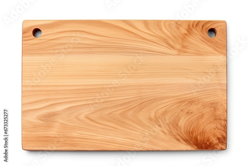 Isolated white cutting board for wood