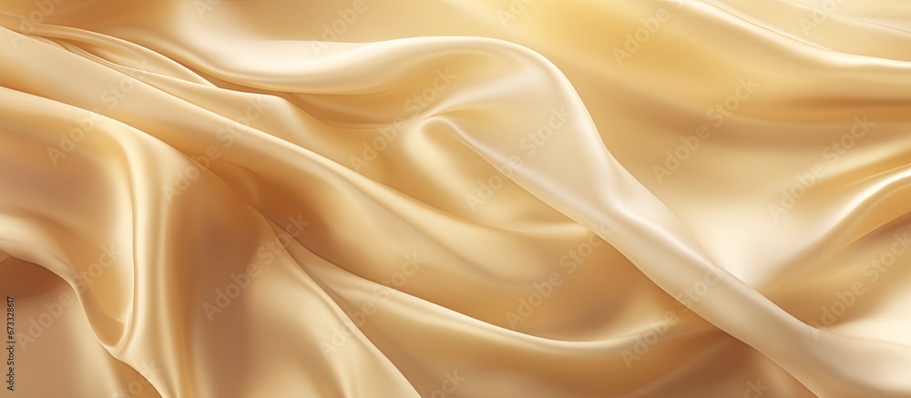 Fototapeta premium The retro style background design features a luxurious texture resembling smooth elegant golden cloth whether it be silk or satin This opulent backdrop can be utilized for weddings presenti