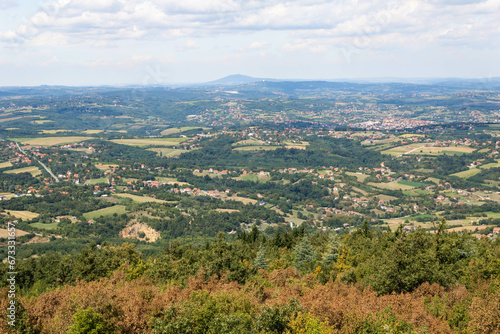 A hidden viewpoint, a view of Sumadija and Avala from a wooden tower © Blazenka