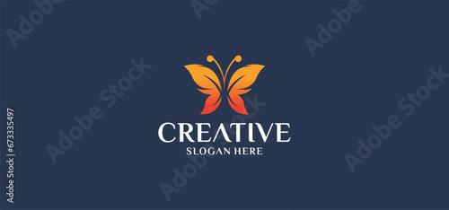 woman butterfly logo, vector abstract butterfly beauty logo