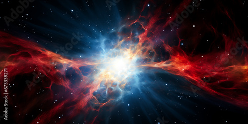 Futuristic abstract energy wave background in space