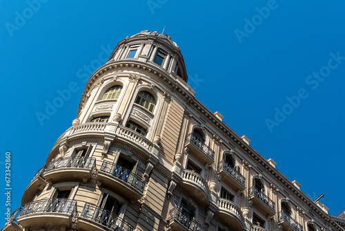 Photography Beautiful Gothic office and residential building in Barcelona, Spain