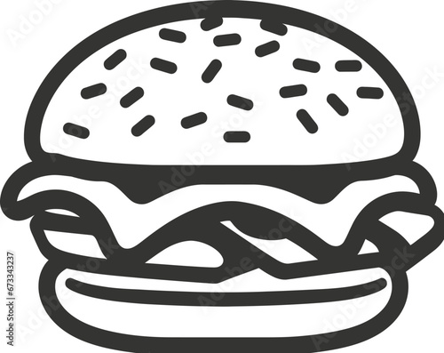 Bacon Cheeseburger Icon