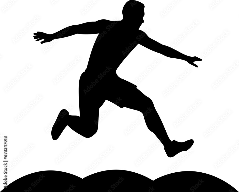 Long Jump Icon