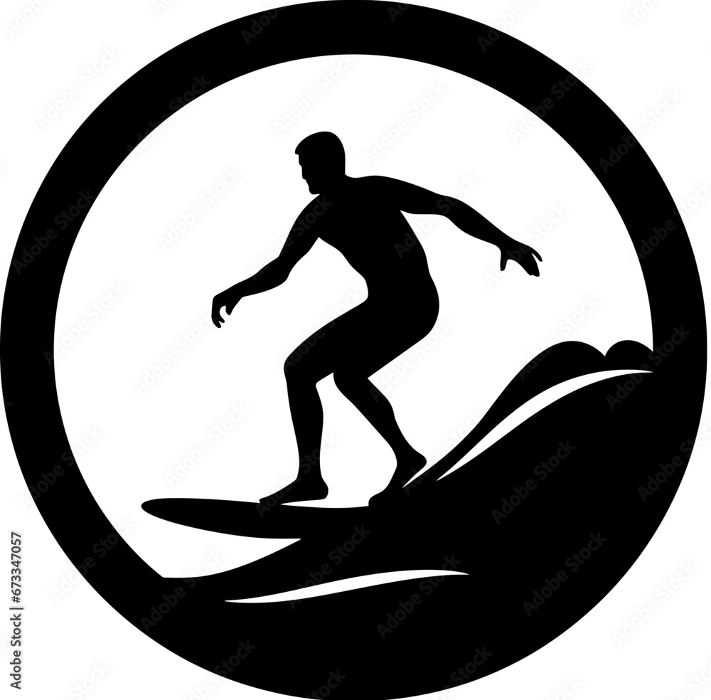 Surfing Icon