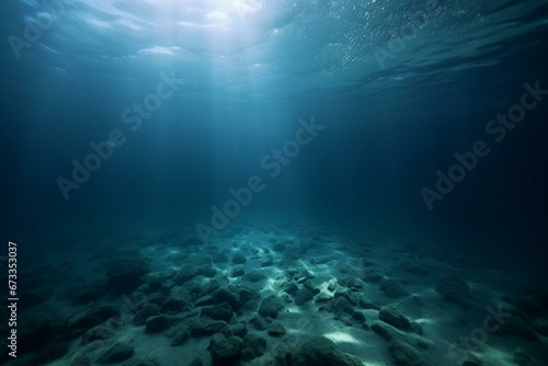 Below the ocean's surface. Generative AI