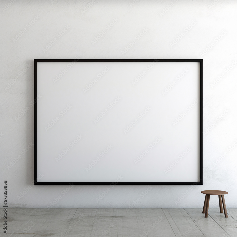 empty room with a frame empty room with a frame