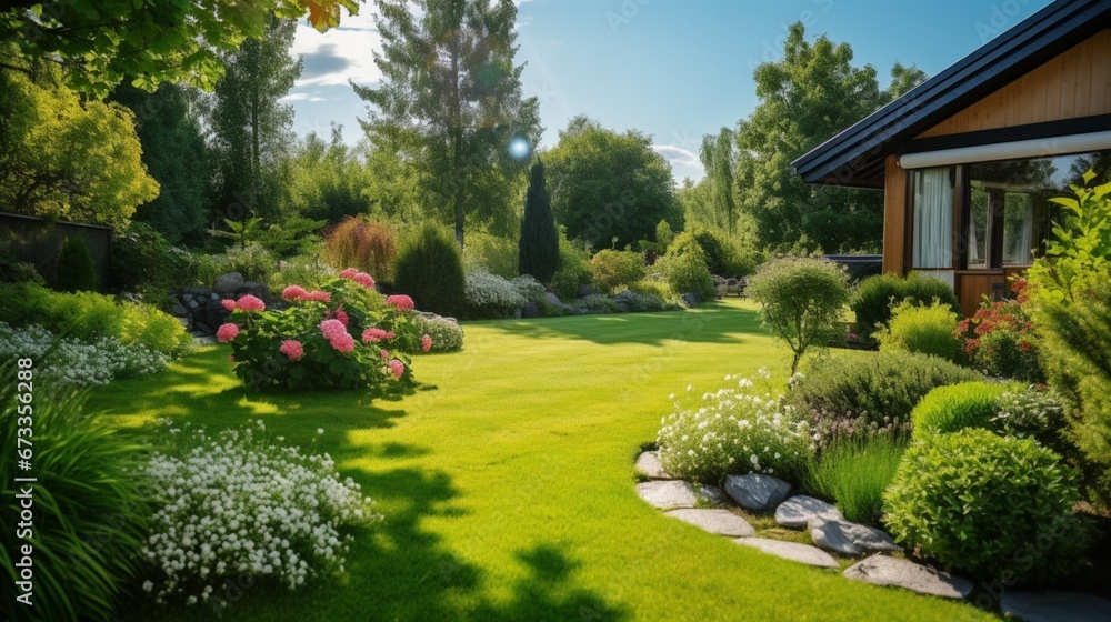 garden generated by AI garden generated by AI