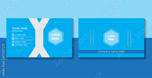 corporate business card template vector business card template, Double sided creative business card