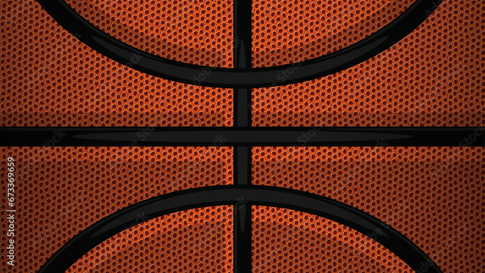 Fototapeta premium Seamless vector pattern basketball football texture repeating brish