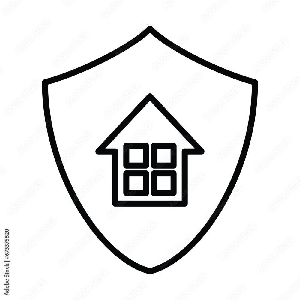 Home Insurance icon logo design vector template illustration. EPS 10