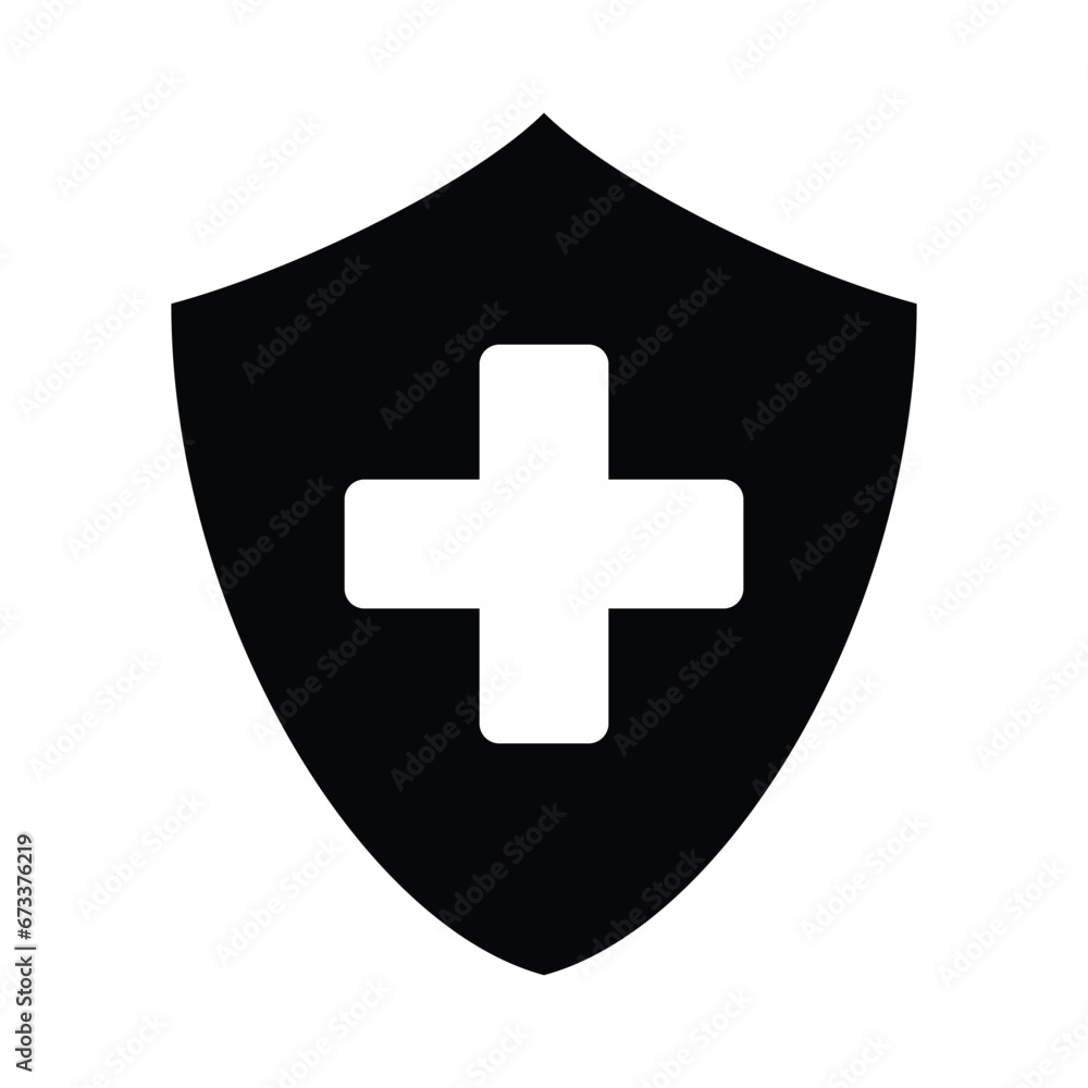 Fototapeta premium Health Insurance icon logo design vector template illustration. EPS 10