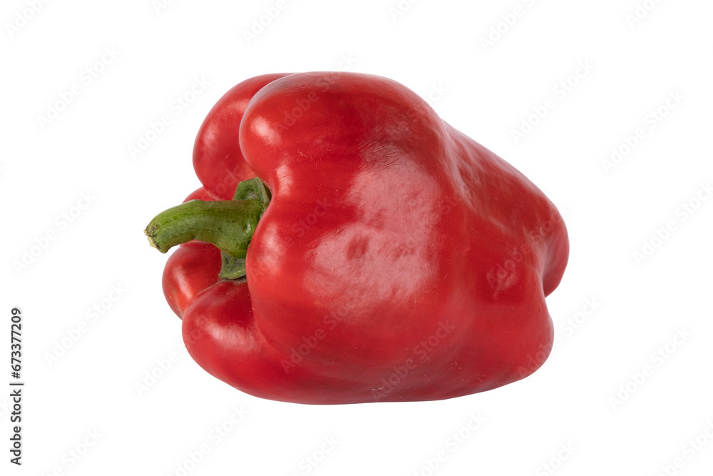 red bell pepper isolated on white background with clipping path, whole paprika close up, fresh organic vegetables red bell pepper isolated on white background with clipping path, whole paprika close up, fresh organic vegetables