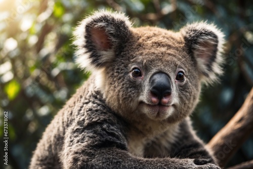 nice close up of a cute koala. ai generative