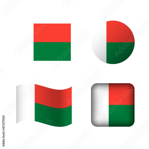 Vector Madagascar National Flag Icons Set Free Download Vector Madagascar National Flag Icons Set - GFXLoad