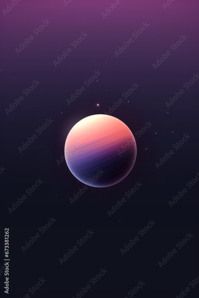 planet in space, gradient