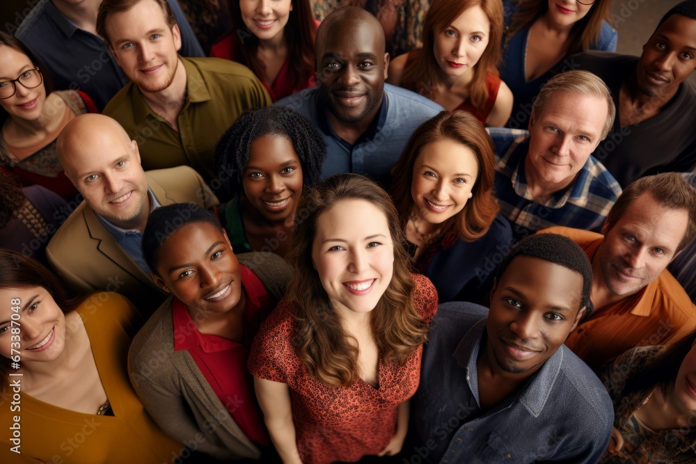 Group of people pose for a joint photo