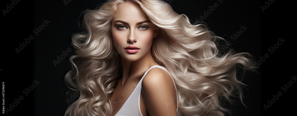 Fototapeta premium Girl with blond hairs
