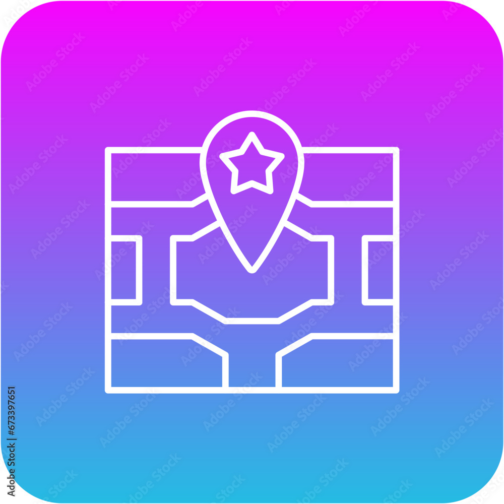 Obraz premium Point of Interest Icon