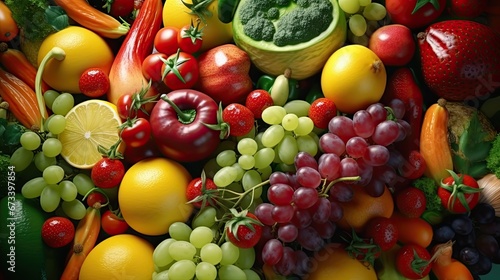 Fresh Fruits and Vegetables © Noman Soofi