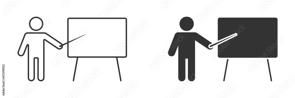 Training icon isolated on a white background. Vector illustration Training icon isolated on a white background. Vector illustration