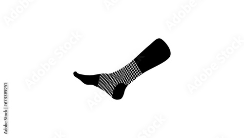 Wound Dressing Net Bandage on leg