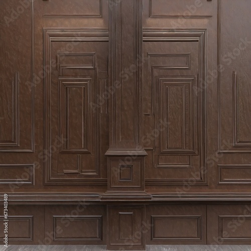 Ancient wood wall 19th century Paris style