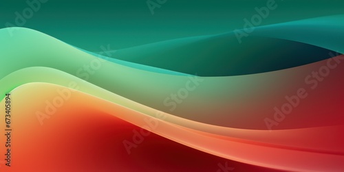 A wavy gradient from green to red, background