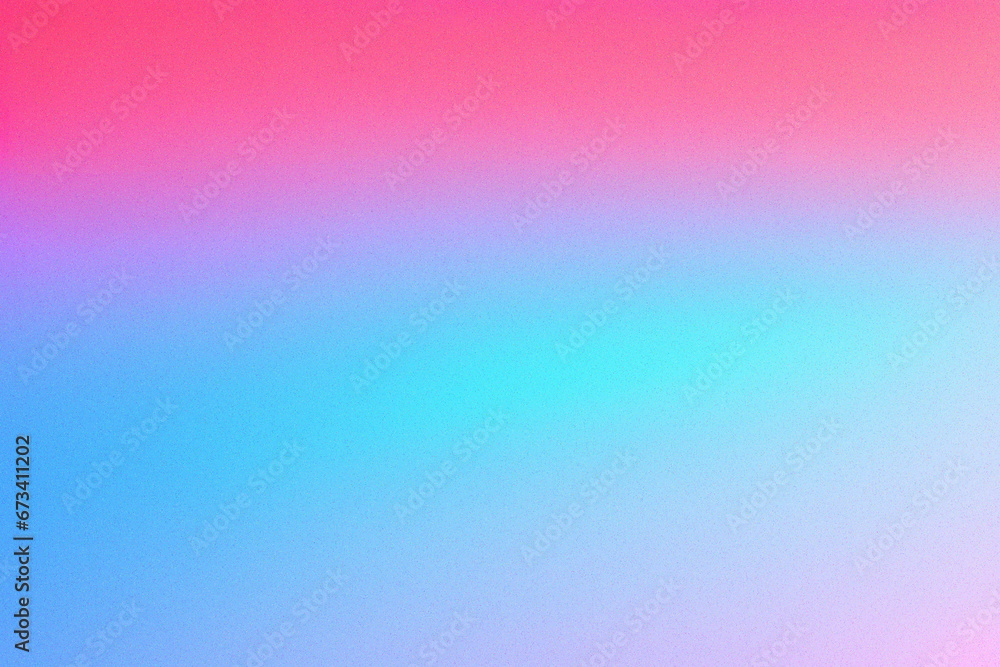 Pink, Turkis Color gradient, rough grain noise. Abstract Background.