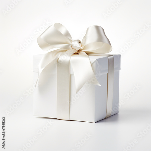 white gift box isolated on white © Maxim