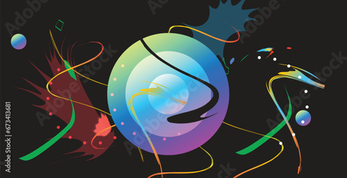 Abstract background design, the colorful background uses for advertising, book page, paintings, printing, mobile backgrounds, book, covers, screen savers, web page,