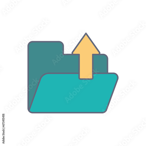 upload icon design vector template