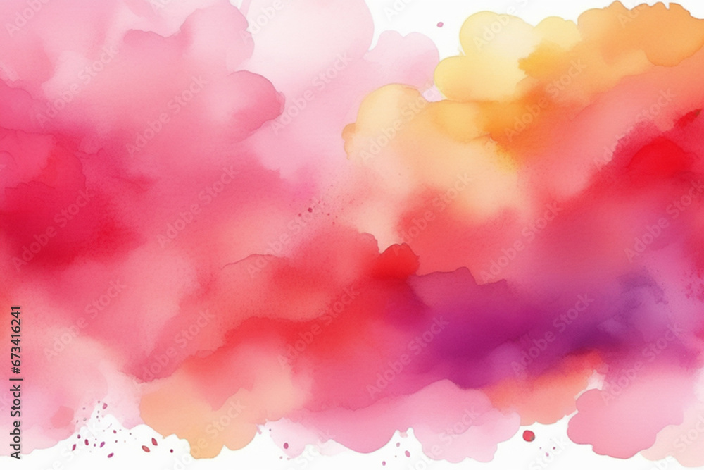 Watercolor texture background showcases a gradient of predominantly pink and purple hues, featuring a dreamy cloudy texture sprinkled with white stars Watercolor texture background showcases a gradient of predominantly pink and purple hues, featuring a dreamy cloudy texture sprinkled with white stars