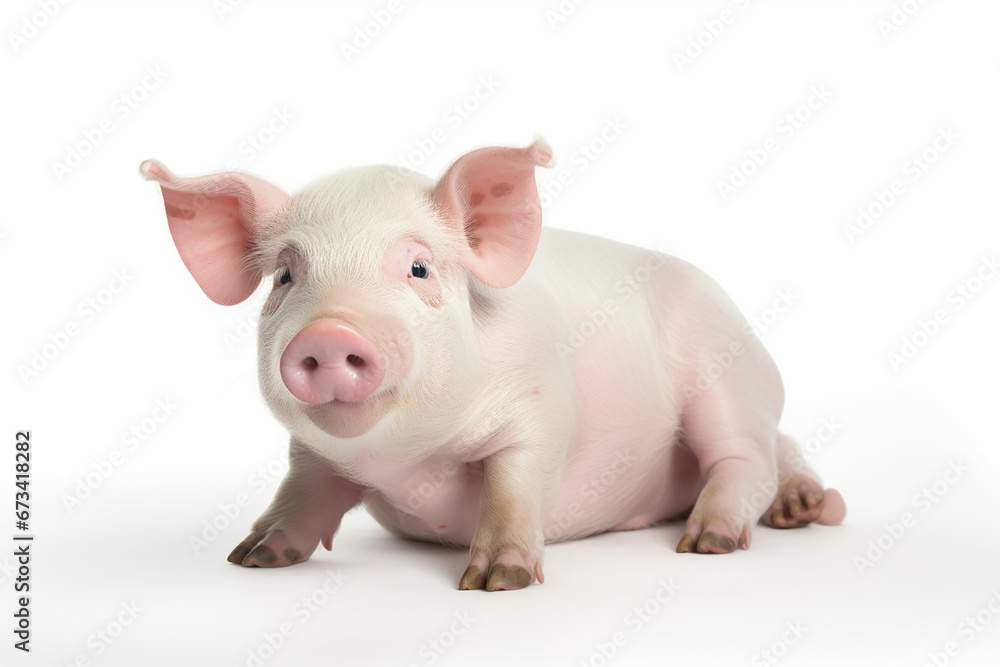 Pig, Pig Isolated On White, Pig Isolated On White Background Pig, Pig Isolated On White, Pig Isolated On White Background
