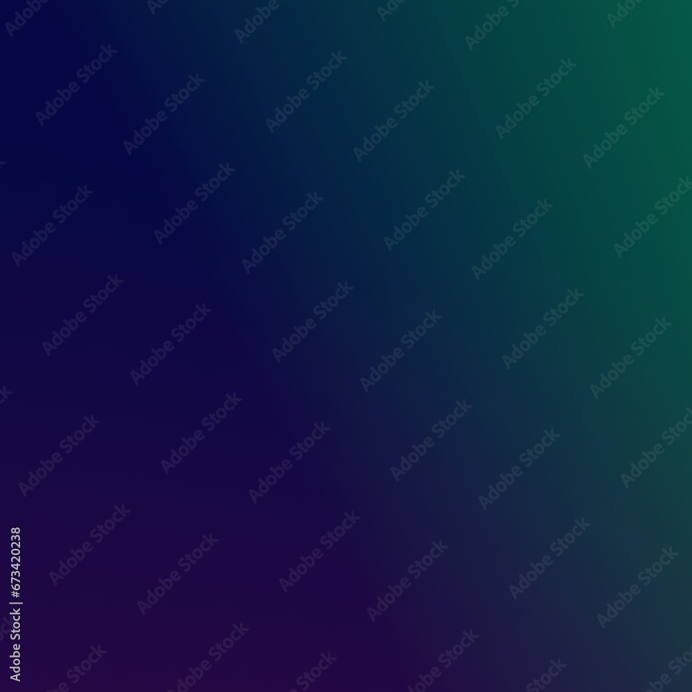 Square blue-green gradient background. Background for design and graphic resources. Empty space for text.