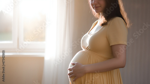 Free Download pregnant woman holding her belly - GFXLoad