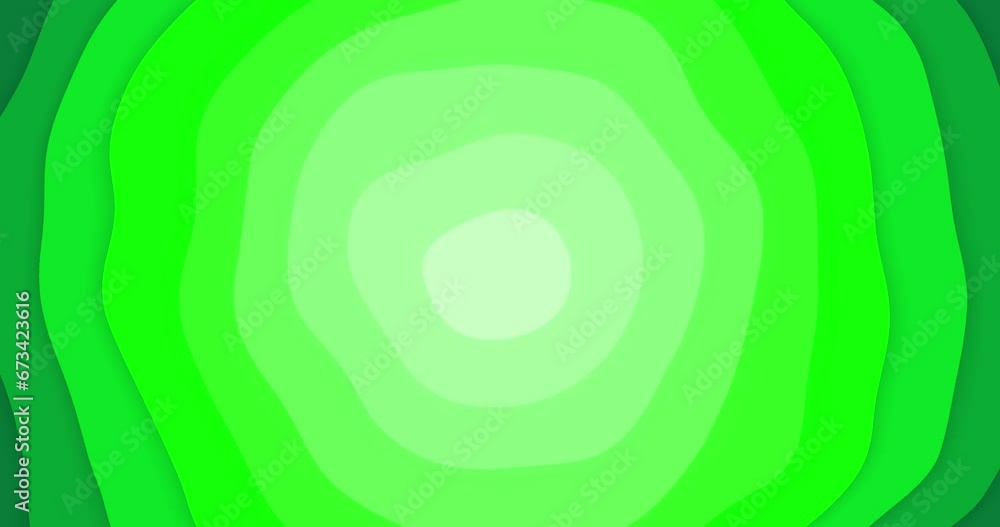 Paper cutout style like waving circles background animation. transiting color from light green to green. abstract seamless loop flat animated motion graphics background. Paper cutout style like waving circles background animation. transiting color from light green to green. abstract seamless loop flat animated motion graphics background.