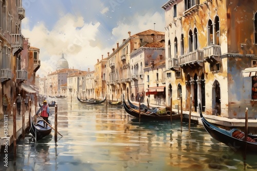 Captivating Venice: A Beautiful Cityscape Painting © Francesco